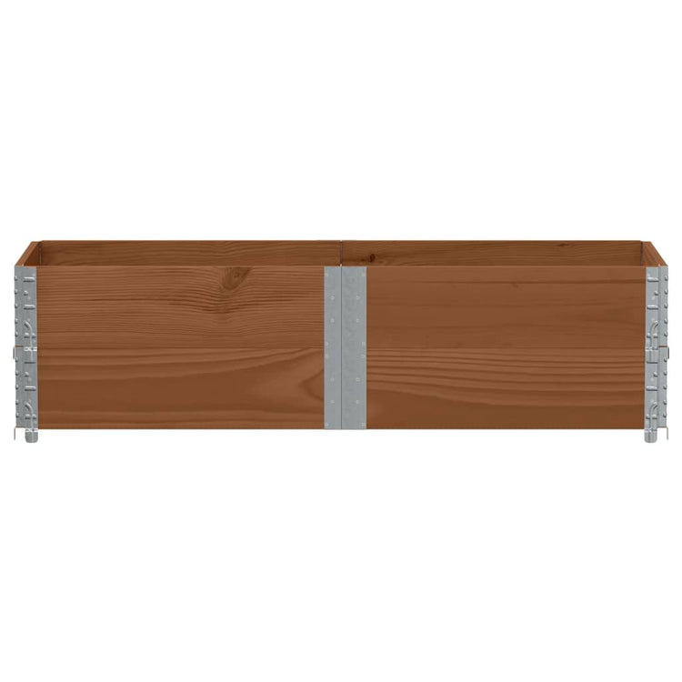 Vidaxl paletopzetranden 2 st 150x50 cm de pin solide brun