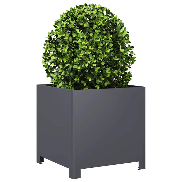 Boîte de planification Vidaxl 40x40x40 cm Anthracite en acier -colore