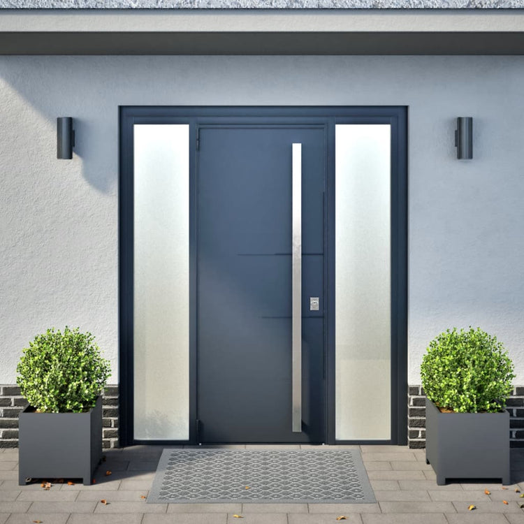 Vidaxl Planters 2 ST 40x40x40 cm Anthracite en acier -colore