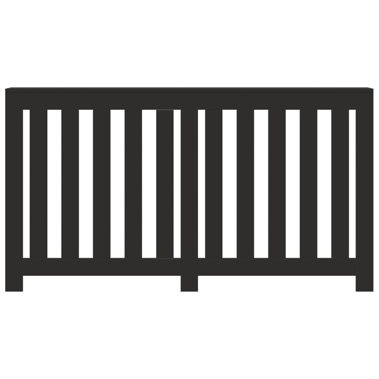 Construction de radiatorom vidaxl 149x20x82 cm Black Black