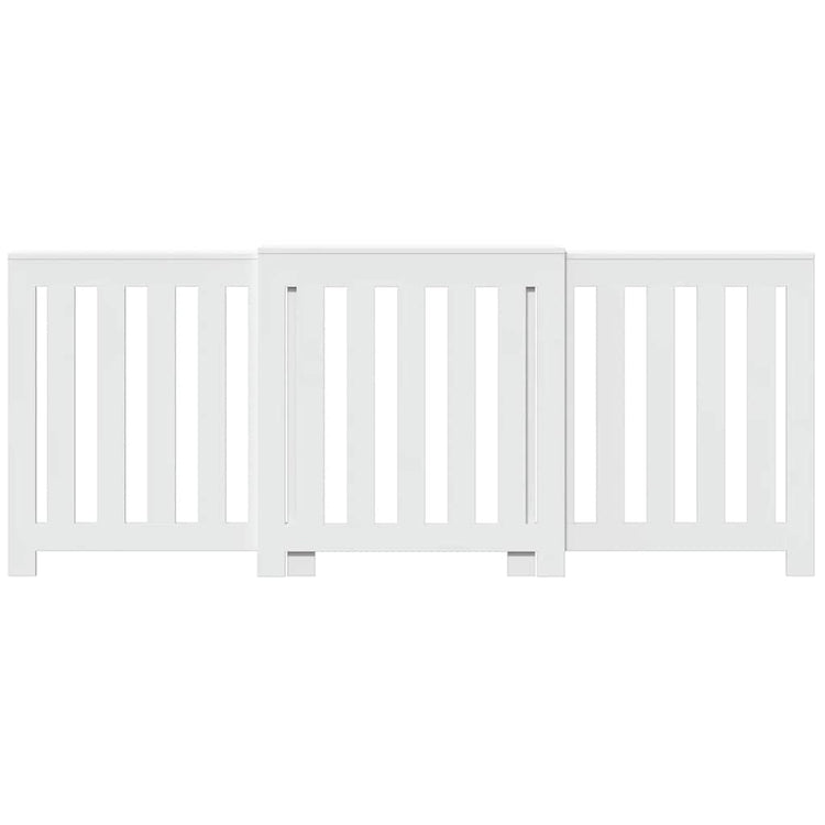 Construction de radiatorom vidaxl 205x21.5x83,5 cm Blanc de bois transformé