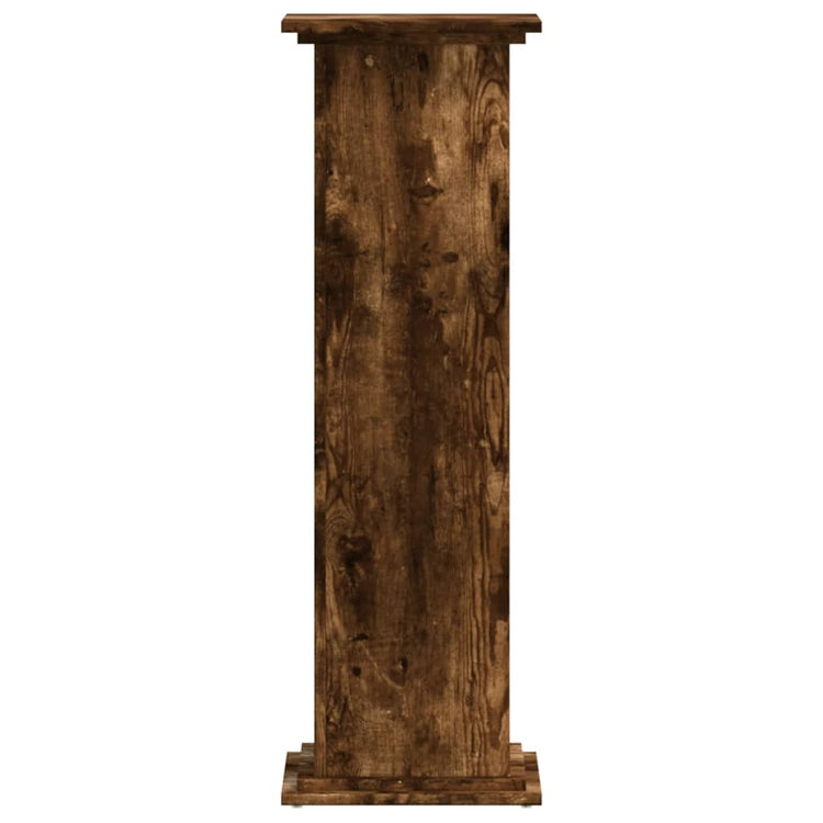Norme de l'usine Vidaxl 33x33x100 cm Couleur de chêne fumé en bois transformé