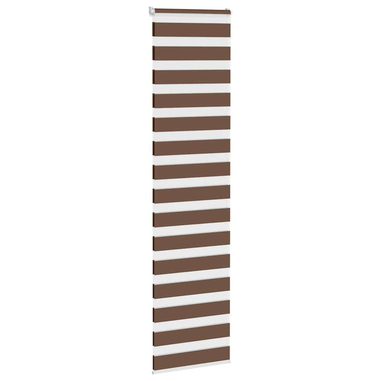 Vidaxl Zebra Rouleau aveugle 65x200 cm Largeur de poussière 60,9 cm Brun polyester