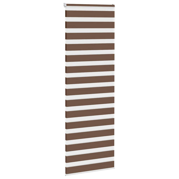 Vidaxl Zebra Rouleau aveugle 90x200 cm Largeur de poussière 85,9 cm Brun polyester