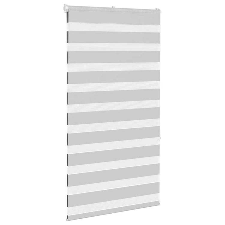 Vidaxl Zebra Rouleau aveugle 85x150 cm Largeur de poussière 80,9 cm gris clair
