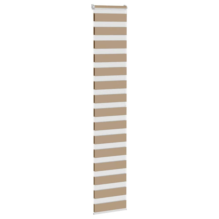Vidaxl Zebra aveugle 45x200 cm Largeur de poussière 40,9 cm Brown de sable en polyester