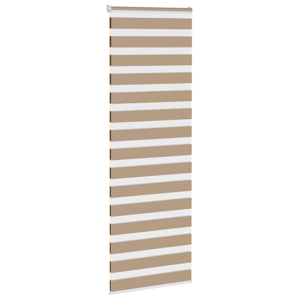Vidaxl Zebra Blind 80x230 cm Largeur de poussière 75,9 cm Brown de sable en polyester