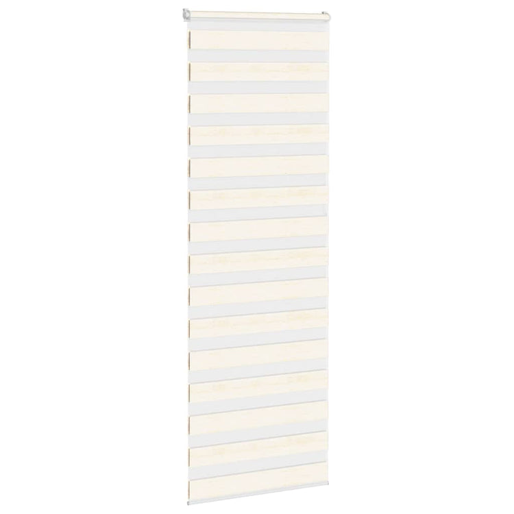 Vidaxl Zebra Rouleau aveugle 90x200 cm Largeur de poussière 85,9 cm Marmerbeige