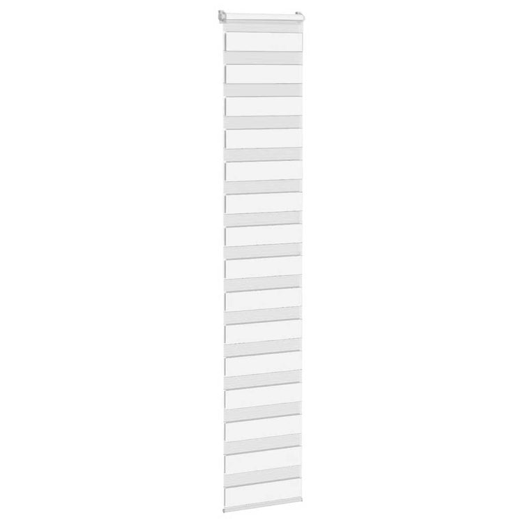 Vidaxl Zebra Rouleau aveugle 50x200 cm Largeur de tissu 45,9 cm Blanc en polyester
