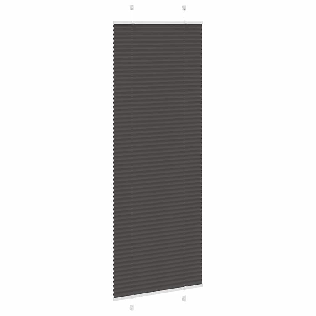 Vidaxx store enrouleur plissé 70x200 cm largeur de tissu 69,4 cm polyester noir