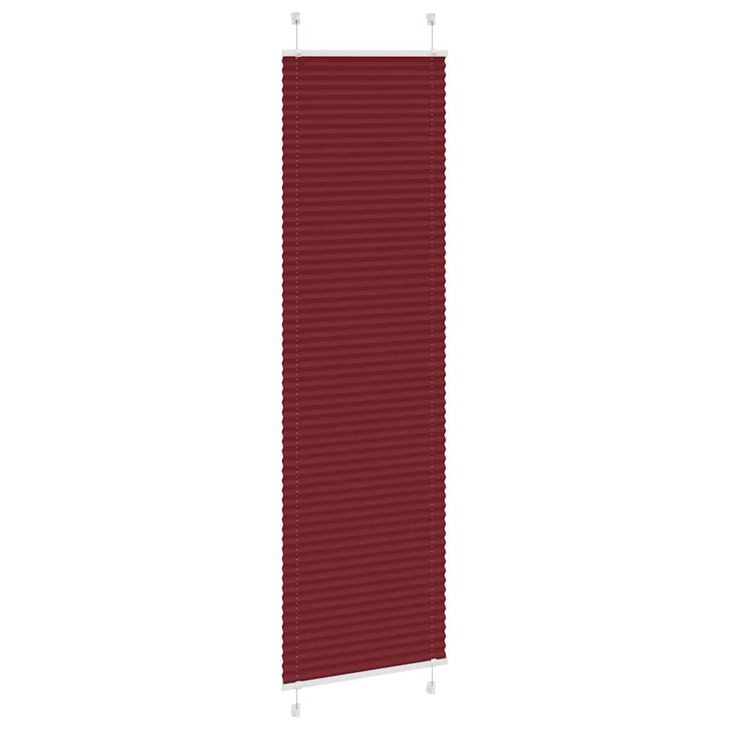 Vidaxx store enrouleur plissé 60x200 cm largeur de tissu 59,4 cm rouge bordeaux