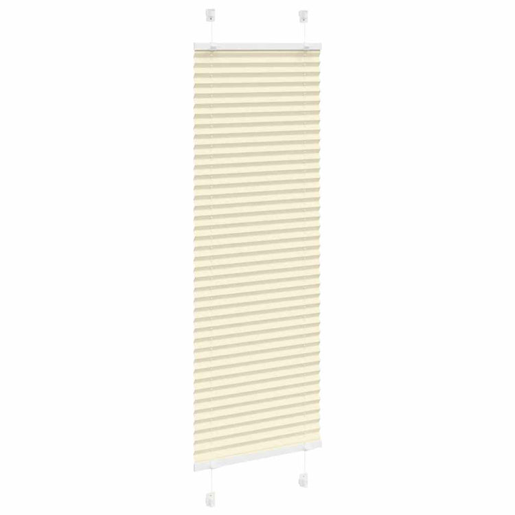 Vidaxx store enrouleur plissé 50x150 cm largeur de tissu 49,4 cm polyester crème