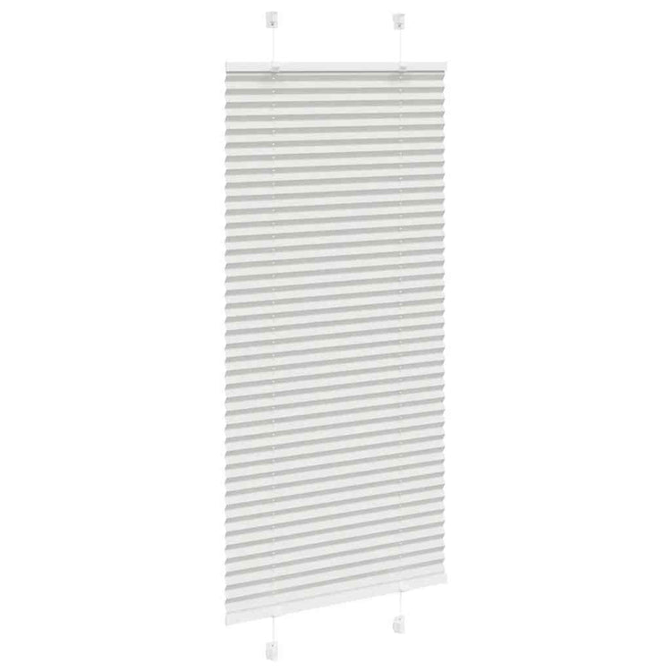 Vidaxx store enrouleur plissé 55x100 cm largeur de tissu 54,4 cm gris clair