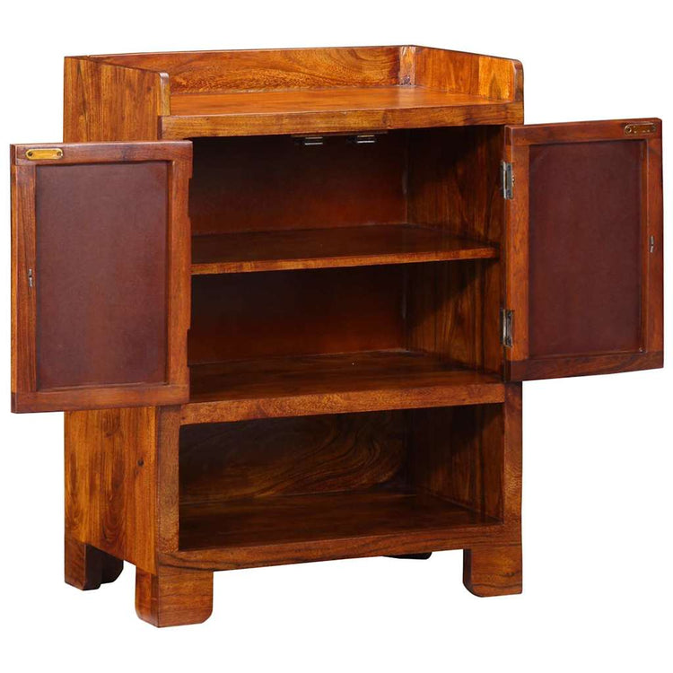 Vidaxx armoire à chaussures avec étagère marron 55 x 35 x 75 cm bois d'acacia massif