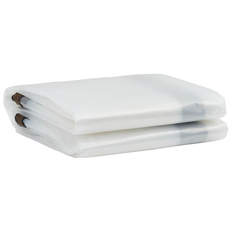 Vidaxl Tarpauline transparente avec anneaux de voile en polyéthylène 3x12 m