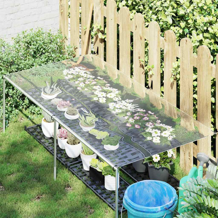 Vidaxl Tarpauline transparente avec anneaux de voile 1x2 m PVC