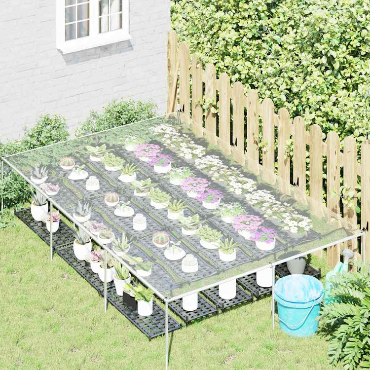 Vidaxl Tarpauline transparente avec anneaux de voile 2x3 m PVC