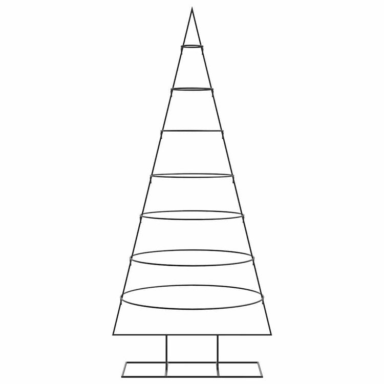 VidaXL décoration de Noël sapin de Noël 180 cm métal noir