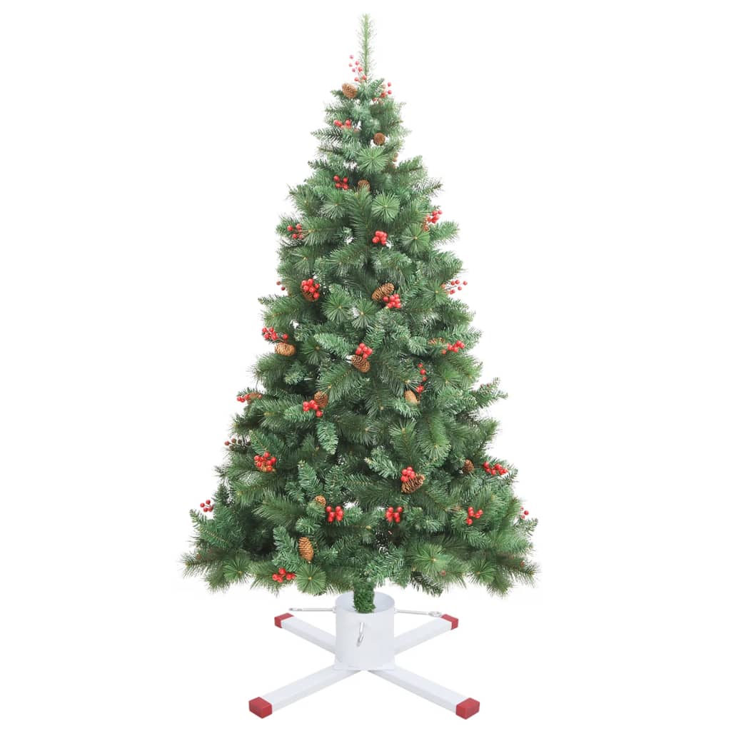 Support d'arbre de Noël Vidaxl 61x61x15,5 cm blanc