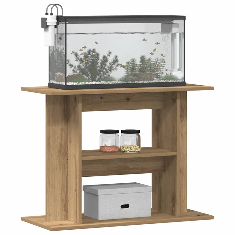 Vidaxl Aquarium Standard 80x35x60cm Couleur de chêne artisanal en bois transformé