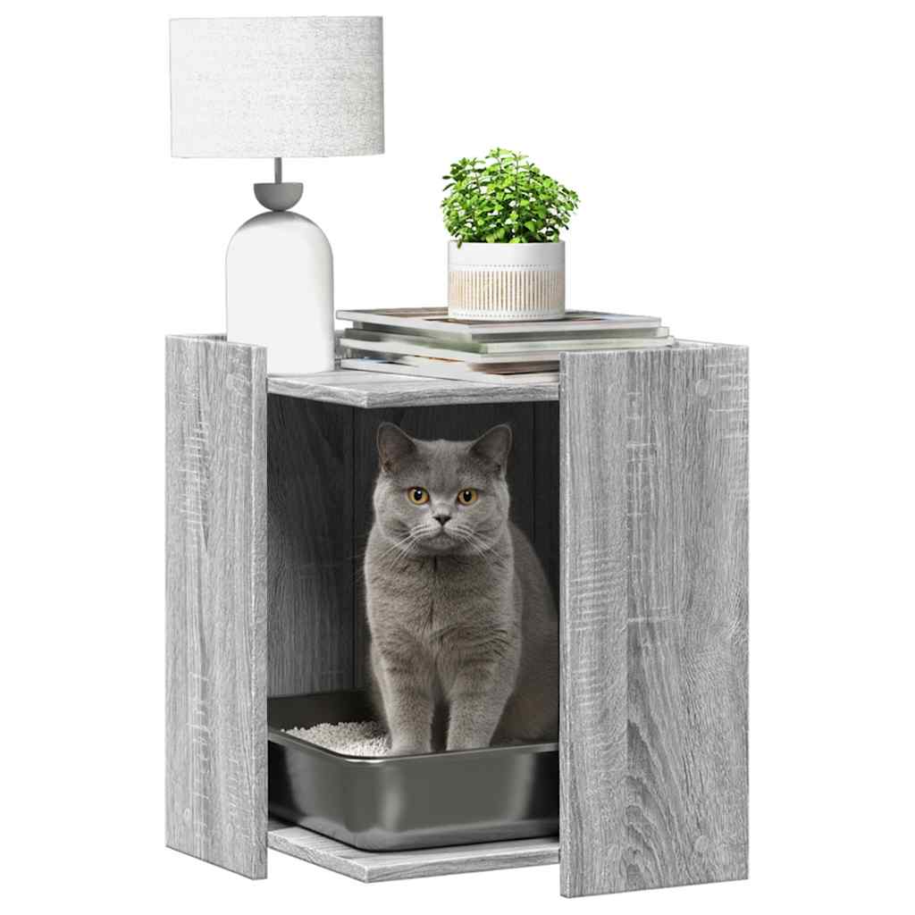 Vidaxl Cattenbakkast 42x42x51 cm Couleur de chêne sonoma en bois propice