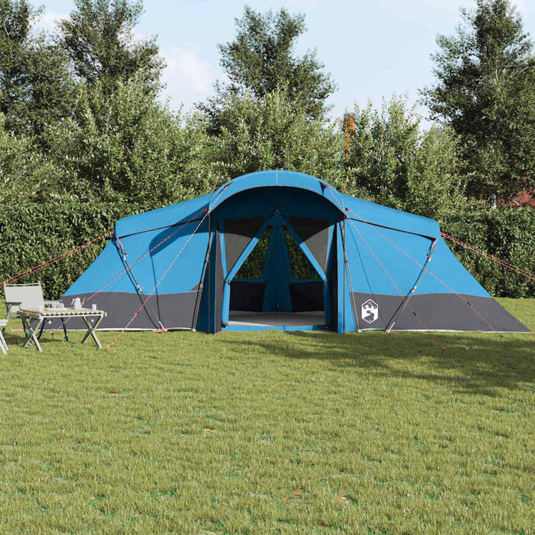 Tente familiale Vidaxx avec toit bleu et gris 721 x 335 x 212 cm