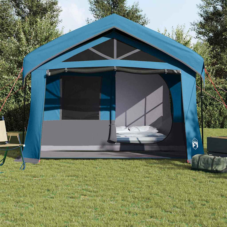 Tente familiale Vidaxx avec toit bleu et gris 620 x 322 x 240 cm polyester