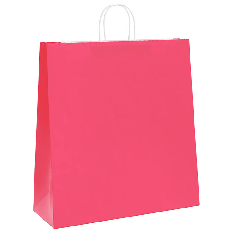 VidaXL sacs en papier 250 pcs avec poignées 45x17x48 cm rose