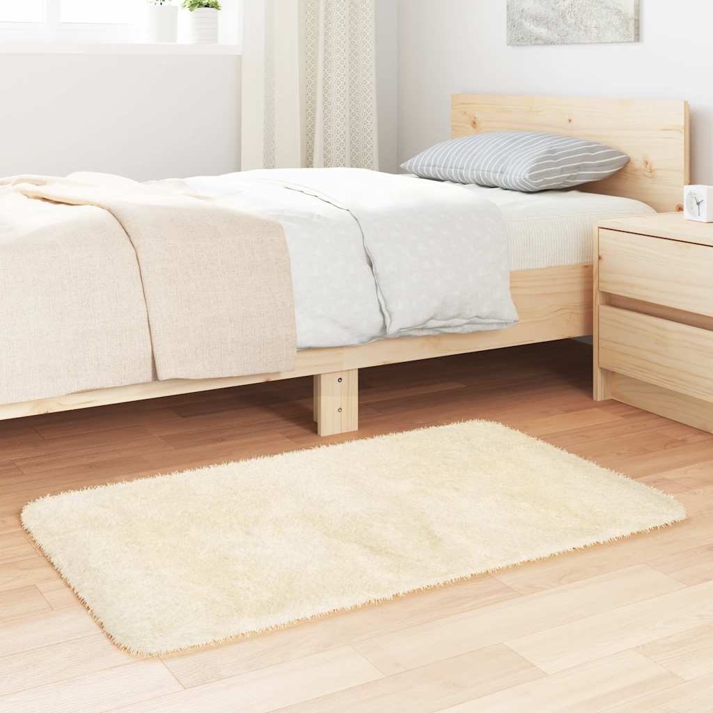 Vidaxx tapis à poils longs navarra 60x100 cm polyester couleur crème