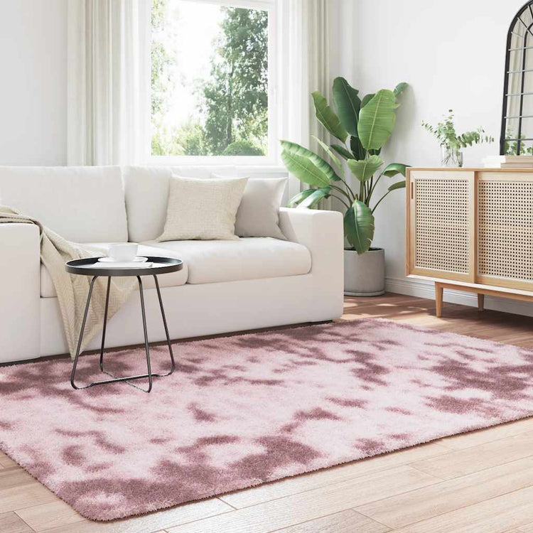 Vidaxx tapis à poils longs navarra 160x230 cm polyester rose poudré