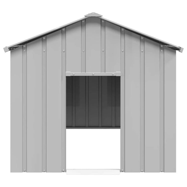 Vidaxl Dog Loft avec toit 113x153x101 cm en acier galvanisé
