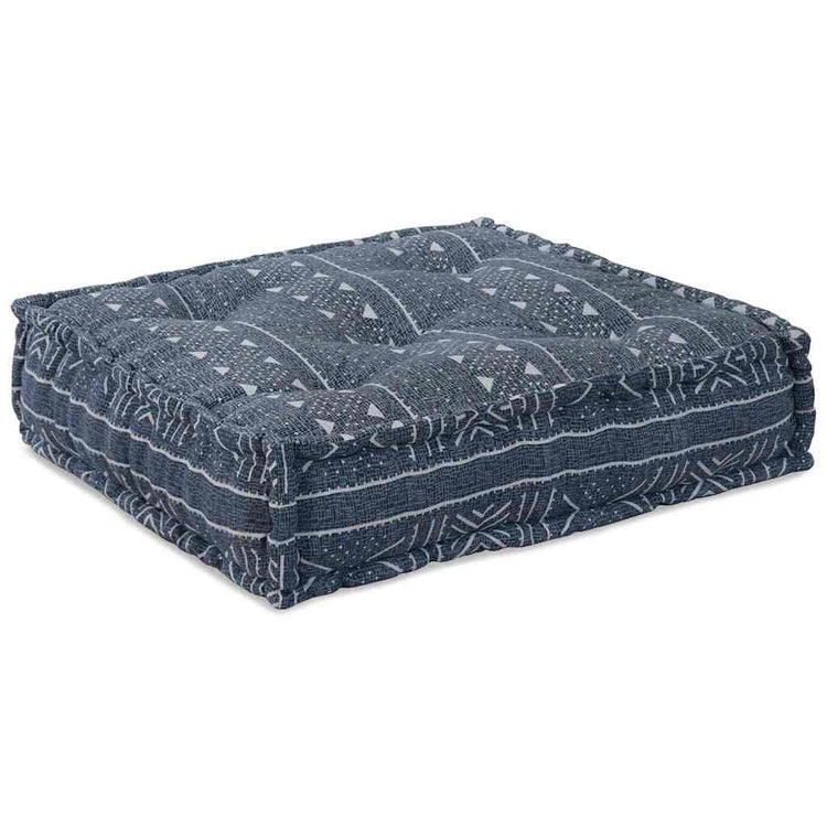 VidaXL canapé modulable imprimé indigo 70 x 70 x 56 cm tissu