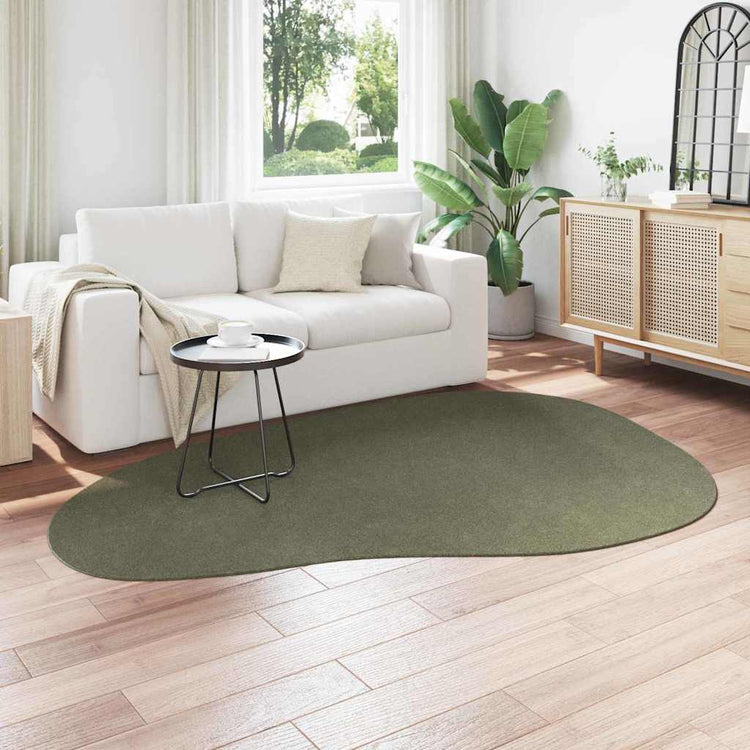 VidaXL tapis huarte vert forêt 160 x 230 cm polyester