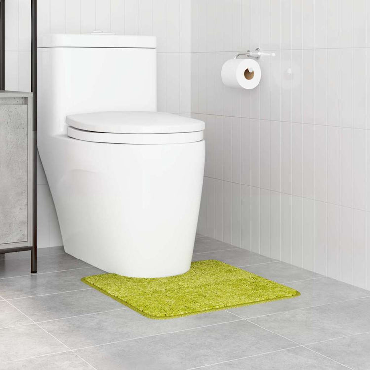 Vidaxx tapis de bain antidérapant avec coupe WC vert 50 x 50 cm pp