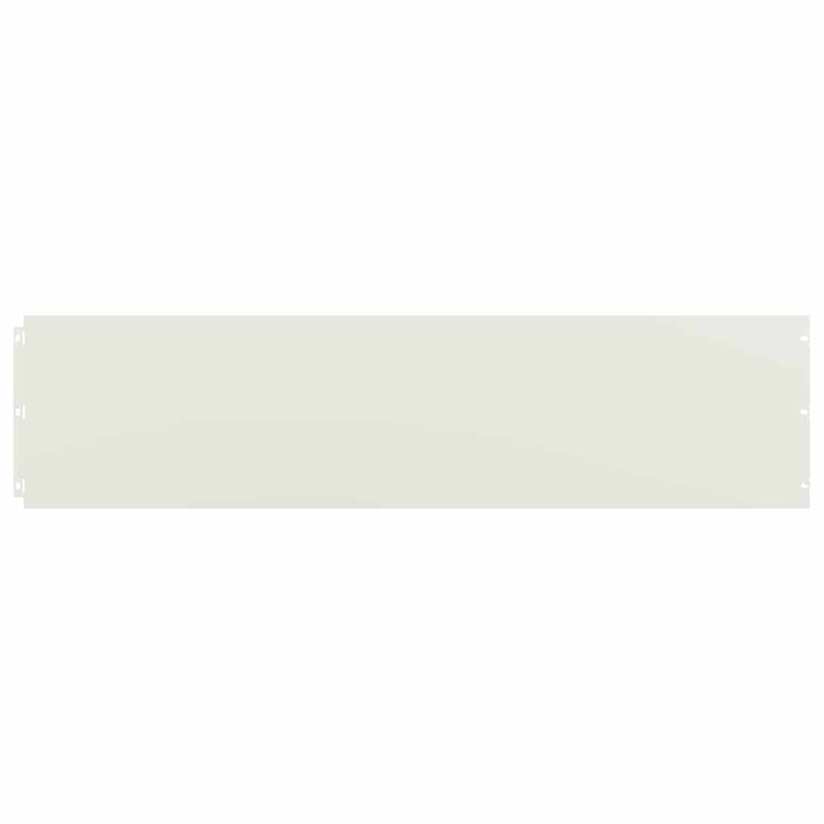 Vidaxl bordures de pelouse 10 pcs 25x103 cm acier laminé à froid blanc