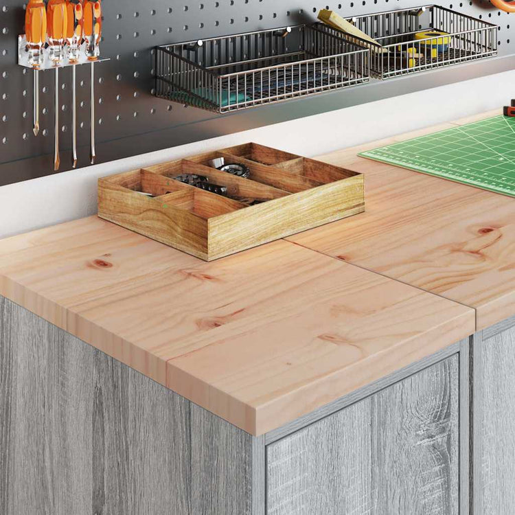 Vidaxx armoire de garage 30x51x85 cm bois de pin massif gris sonoma