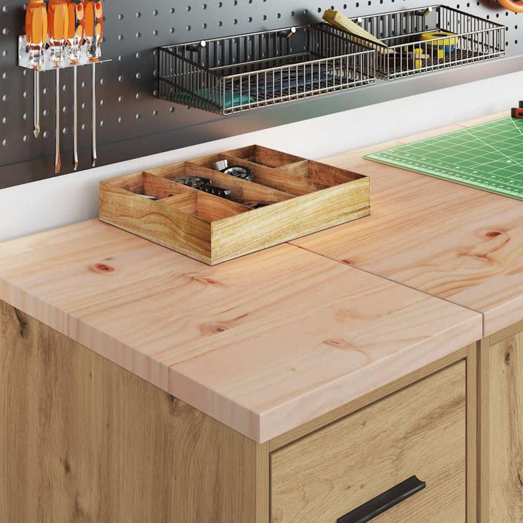 Vidaxx armoire de garage 30x51x85 cm en bois de pin massif artisanal couleur chêne
