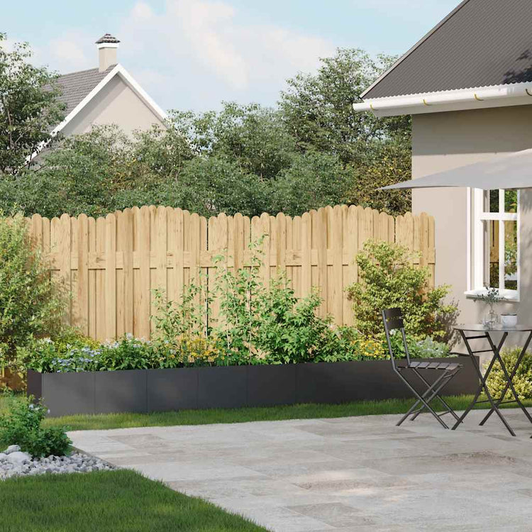 Vidaxx jardinière 360x40x40 cm acier laminé à froid noir