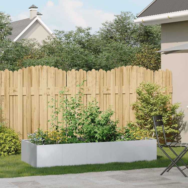 Jardinière Vidaxx 200x80x40 cm en acier galvanisé