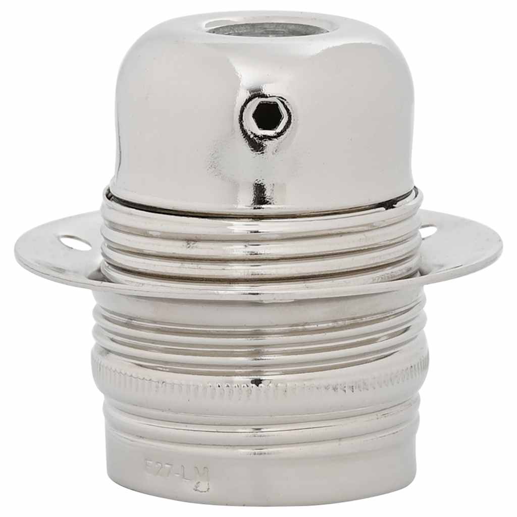VidaXL douilles de lampe 2 pcs nickel satiné E27