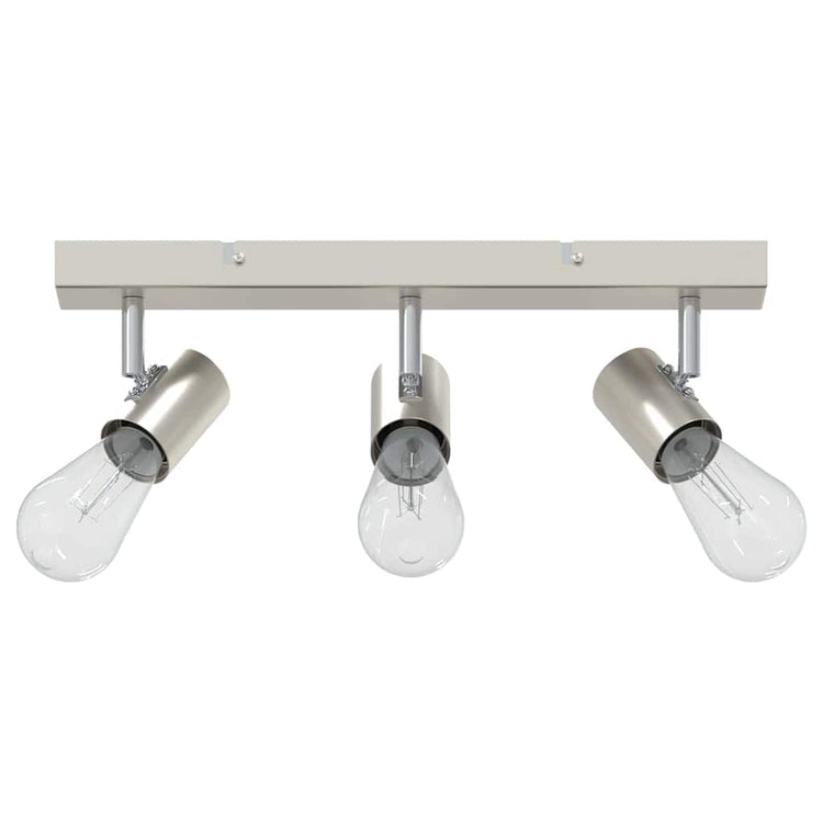 Vidaxxl spot de plafond avec spots nickel 38 x 6,5 x 11,5 cm métal