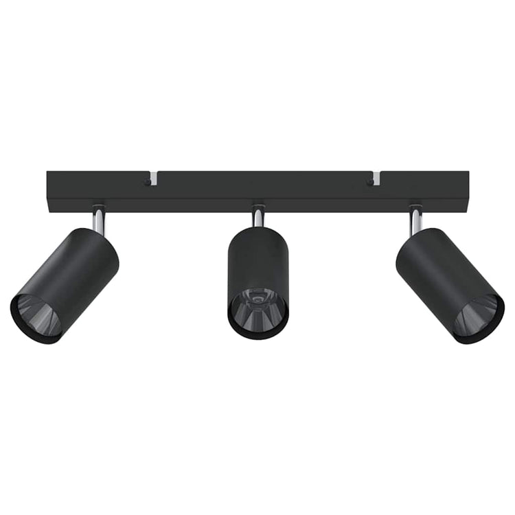 Vidaxx spot de plafond avec spots noir 38 x 6 x 16 cm métal