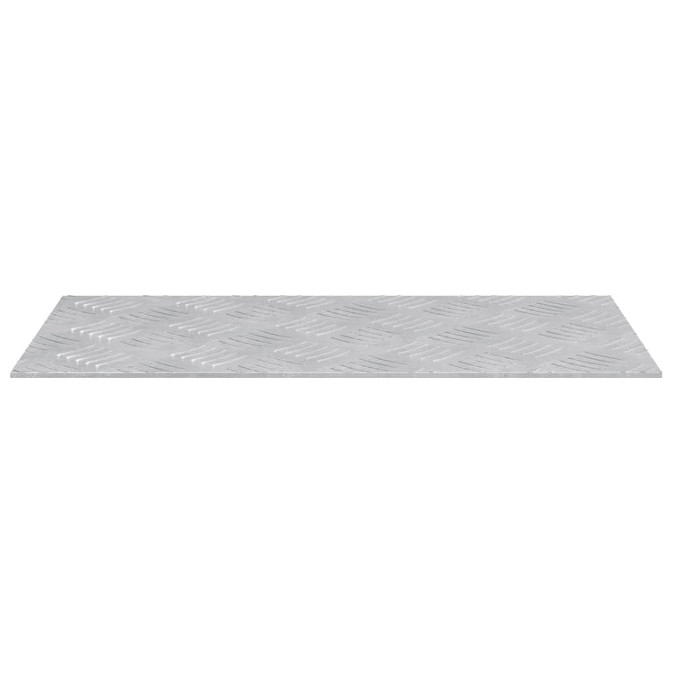 VidaXL marche d'escalier rectangulaire 4 pcs argent 50 x 25 cm aluminium