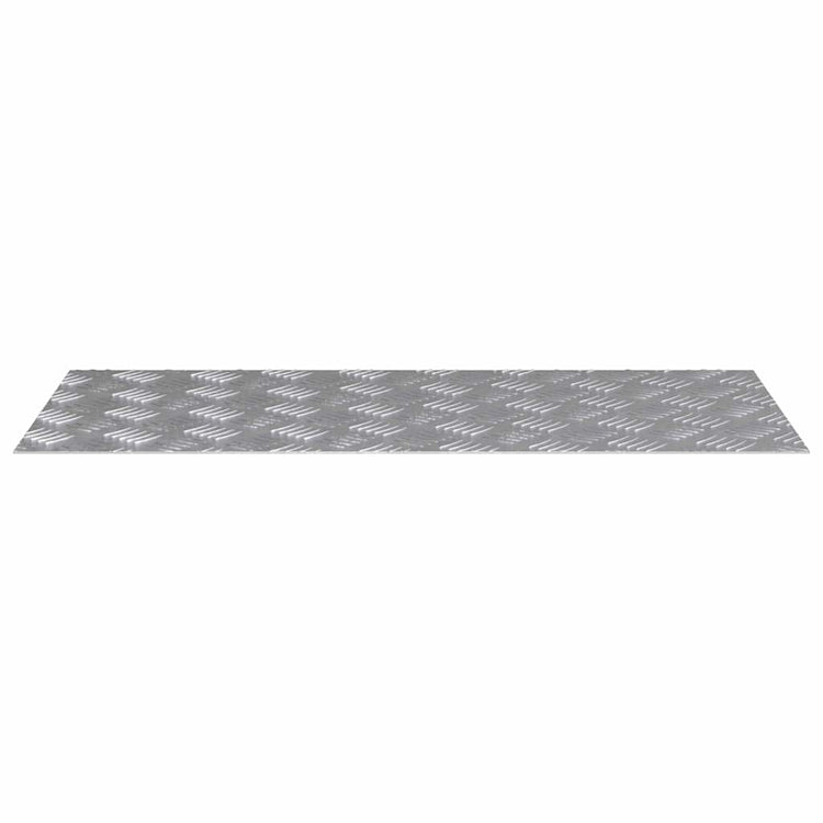 Vidaxx marche d'escalier rectangulaire 4 pcs argent 90 x 40 cm aluminium