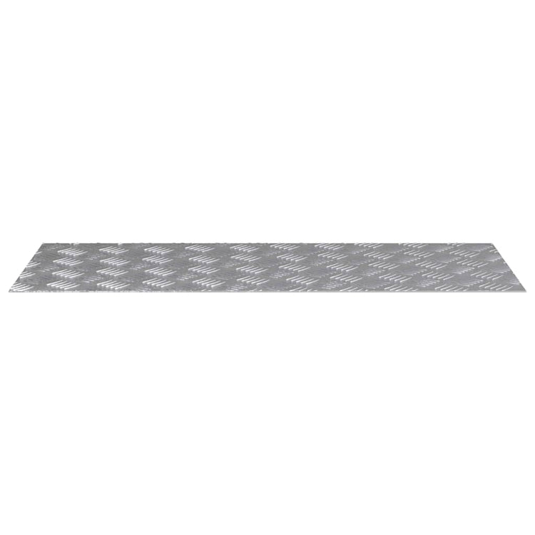 VidaXL marche d'escalier rectangulaire 2 pcs argent 100 x 40 cm aluminium