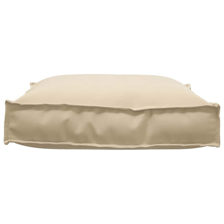 Vidaxl coussin beige 70 x 70 x 12 cm tissu oxford