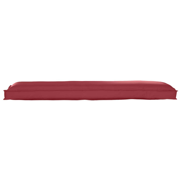 VidaXL ensemble de coussins de palette 2 pcs rouge vin 150 x 40 x 8 cm tissu oxford