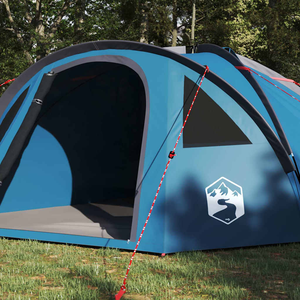 VidaXL tente de camping avec toit bleu 308 x 268 x 130 cm polyester