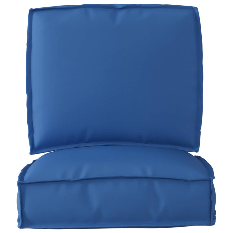 VidaXL ensemble de coussins de palette 2 pcs tissu oxford bleu royal
