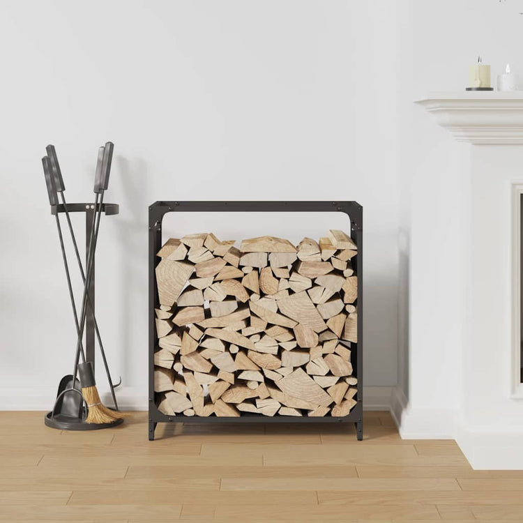 Vidaxx support à bois de chauffage 60x28x65 cm acier laminé à froid noir